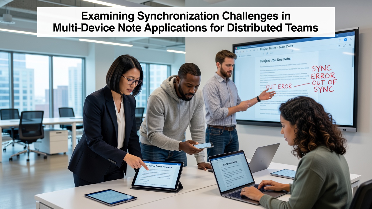 Examining Synchronization Challenges in Multi-Device Note Applications for Distributed Teams